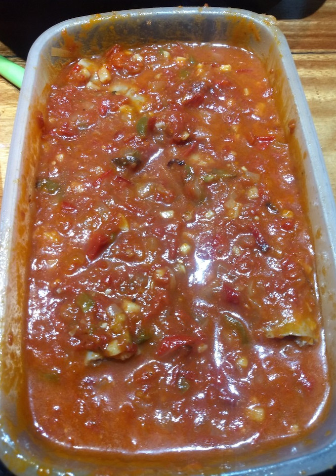 Una foto de Pomarola de Choris, para frizar y hacer 2 comidas en crisis