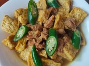 Gambar terik daging sapi tahu