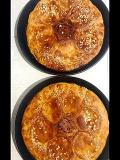 عکسی از دستور نان صبحانه با خمیر جادویی 👌😋