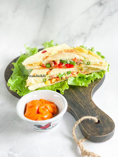 Foto resep Roti tawar isi omelet