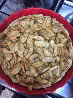 Una foto de Kuchen de Manzanas