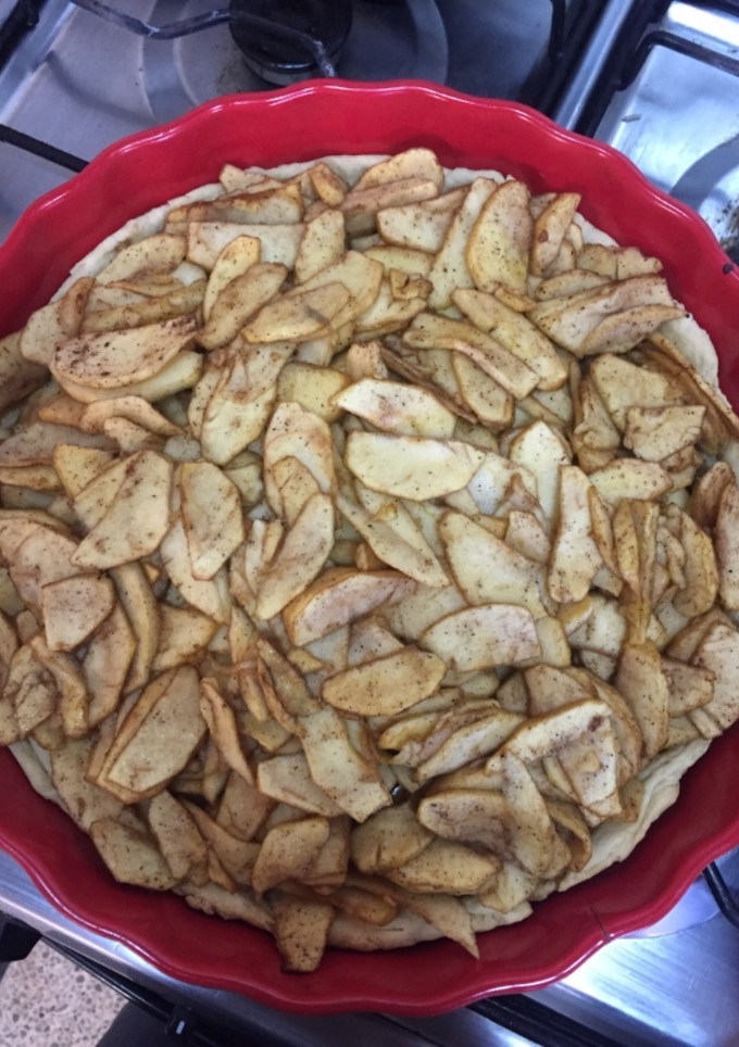 Una foto de Kuchen de Manzanas
