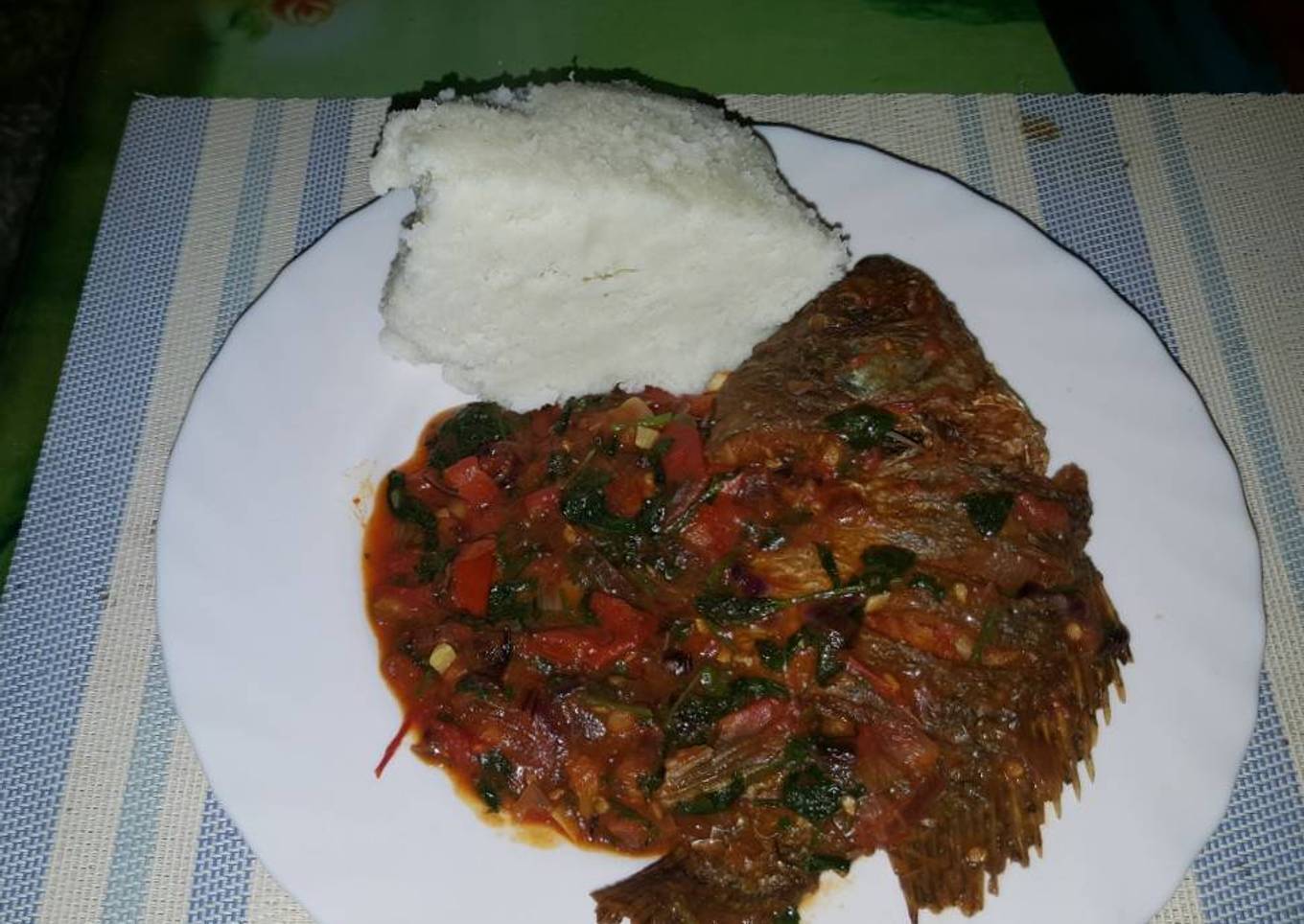 Wet fried Tilapia Fish