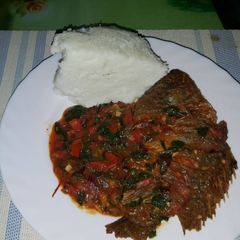 A picture of Wet fried Tilapia Fish.