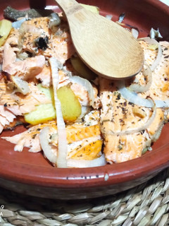 Una foto de Trucha arcoíris al horno