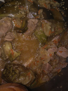 Una foto de Estofado de carne, alcachofas y quinoa