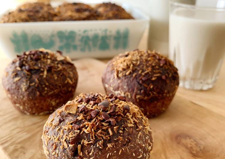 Cara Gampang Membuat Dinner rolls kelapa rasa coklat Sourdough (Choco Pan de Coco) yang Lezat Sekali