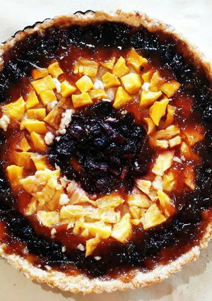 Una foto de Kuchen de fruta apto para APLV