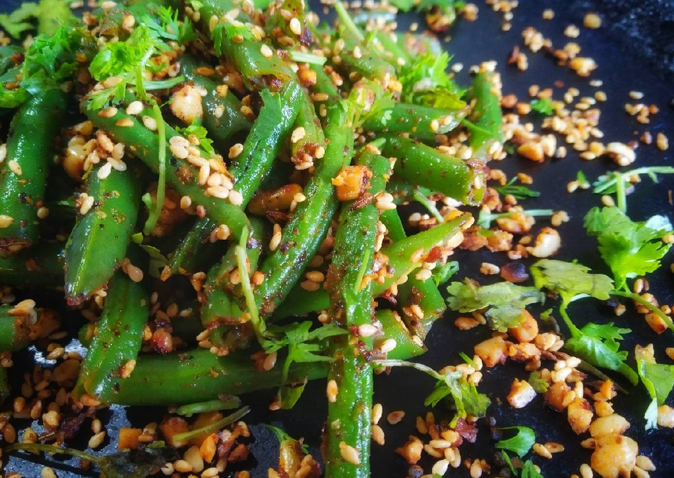 French beans stir fry