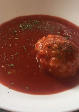 Paradicsomos húsgombóc, rántás nélkül recept fotója