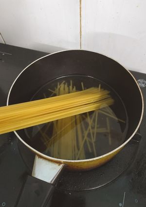 Hình của món Mì Ý sốt bò bằm.