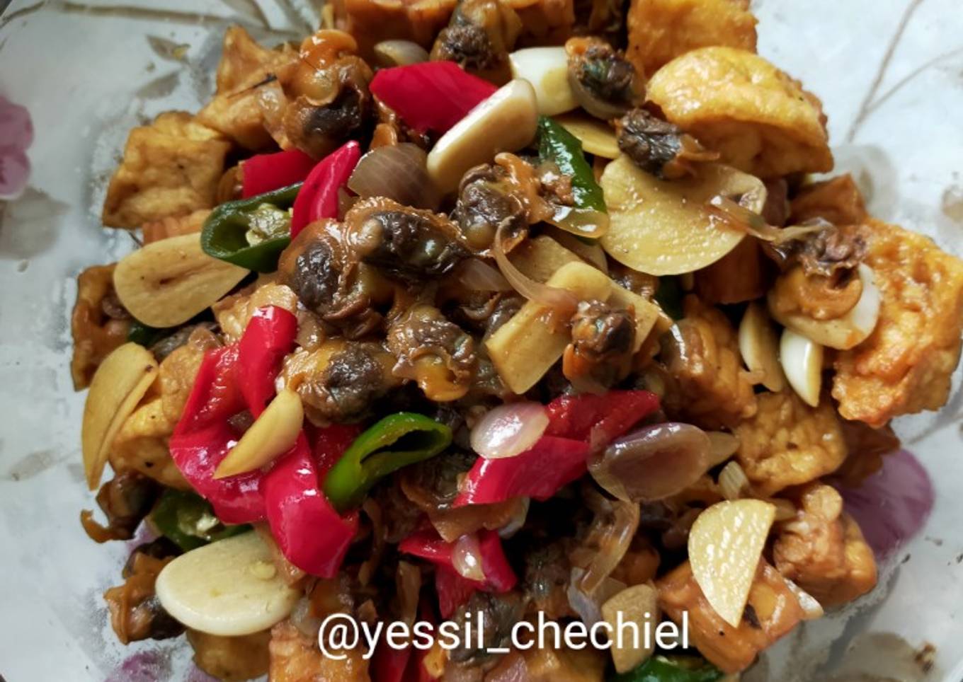 Oseng Kerang Tahu Tempe