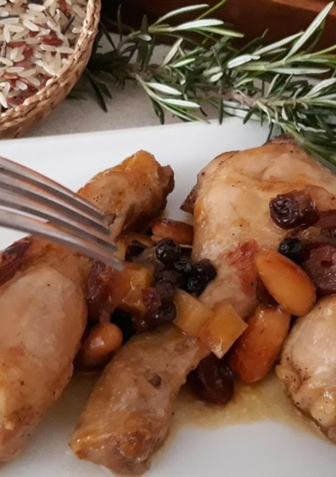 Una foto de Pollo en salsa de mandarina