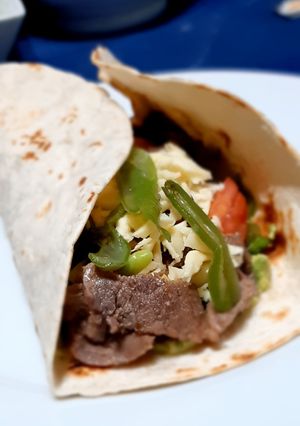 Una foto de Tacos o burritos saludables