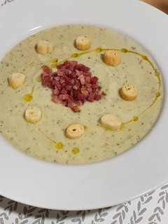 Una foto de Crema de calabacín