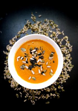 Une photo de Soupe de lentilles corail