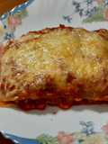 Lasaña de carne de cerdo ibérico, sin bechamel