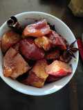 Postre vegano otoñal
