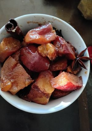 Una foto de Postre vegano otoñal