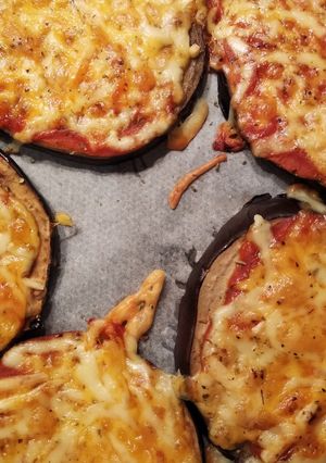 Foto principal de Mini pizzas de berenjena