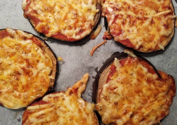 Mini pizzas de berenjena