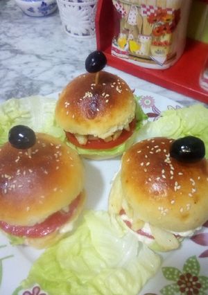 صورة لوصفة تشيكن برغر🍔 برغر الدجاج 🍔