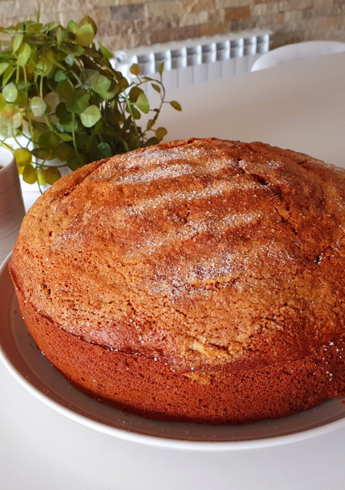 Una foto de Torta de miel y café