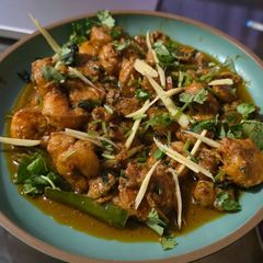 A picture of Karachi prawn karahi.