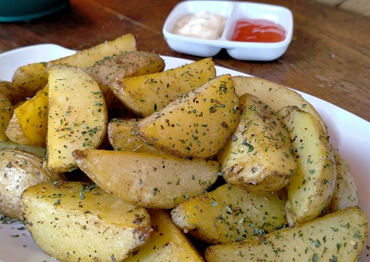 Potato Wedges Panggang Teflon