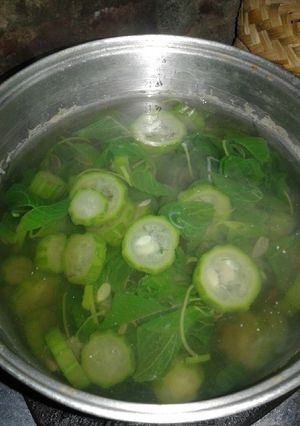Foto resep Bening bayam gambas segar
