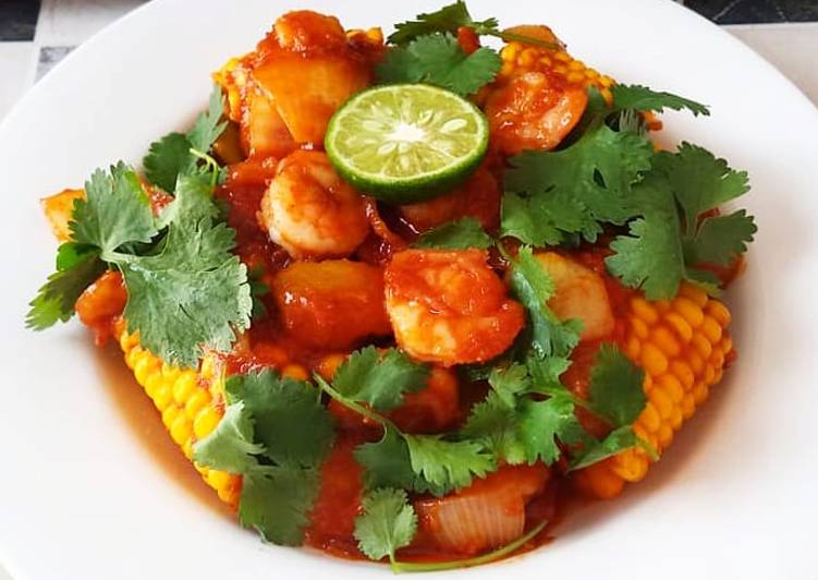 Proses meracik Udang sambal Nyonya Anti Gagal