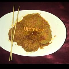 A picture of Ummitee's noodles in minced meat.