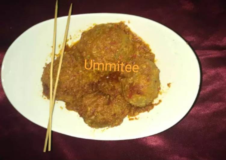 Ummitee's noodles in minced meat