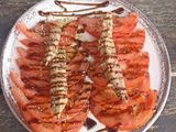 Tomate rosa con melva