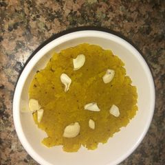 A picture of Moong dal ka halwa.