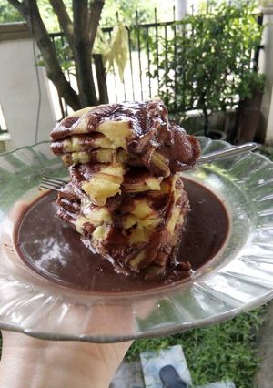 Foto resep Pancake kuah milo