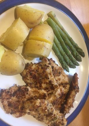 A picture of Pork schnitzels.