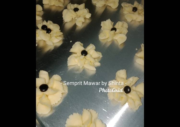 Resep Semprit Mawar by Shinta, Bisa Manjain Lidah