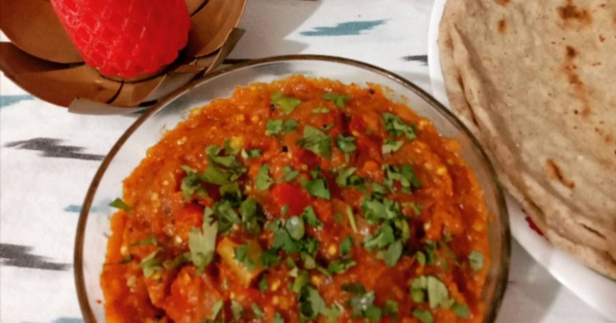 Baingan bharta & Jowar bhakri Recipe by Maya's Recipe's - Cookpad