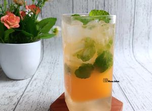 Foto resep Es jeruk daun mint