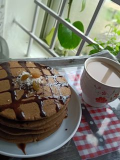 চকোলেট প্যানকেক (chocolate pancake recipe in Bengali) রেসিপির প্রধান ছবি