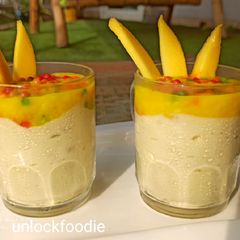 A picture of Mango shrikhand.