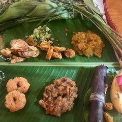 A picture of Pongal feast.