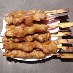 A picture of Chicken BBQ Skewers.