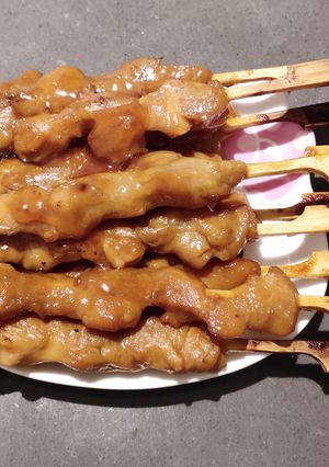 A picture of Chicken BBQ Skewers.