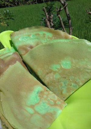 Foto resep Crepes pandan
