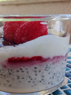 Una foto de Pudding de yogur y chía