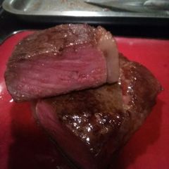 A picture of From the freezer to table strip steak.