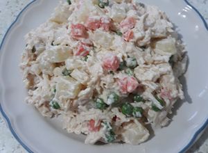Una foto de Ensalada de pavo (recalentado)