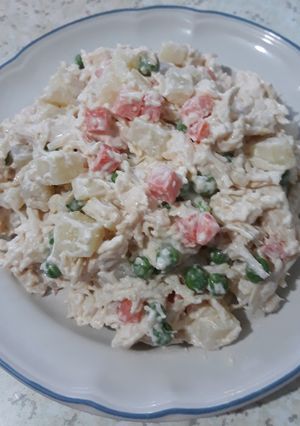 Una foto de Ensalada de pavo (recalentado)